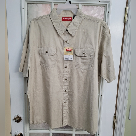 NWT Two Wranglers Jeans Button-up Shirt - Picture 3 of 8